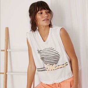 Free people Bring The Heat Graphic Tee Miami combo